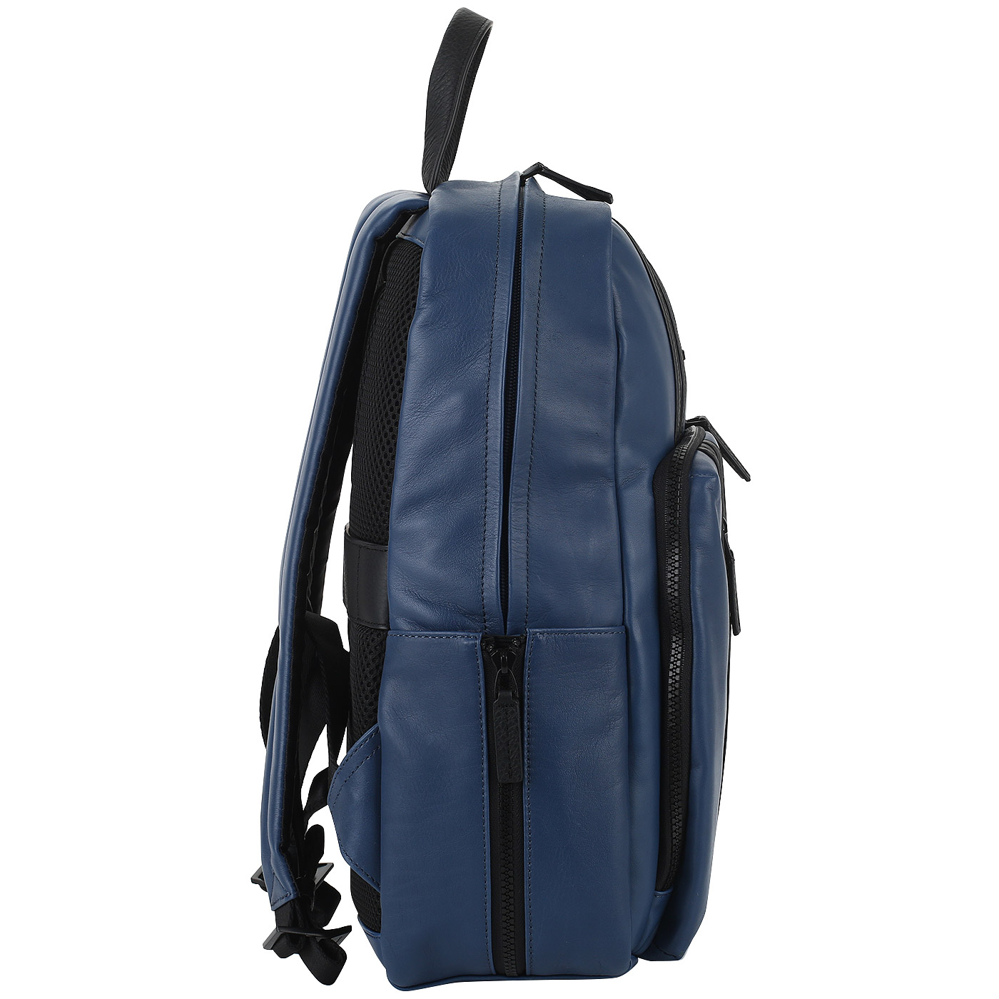 Синий кожаный рюкзак Piquadro Usie
