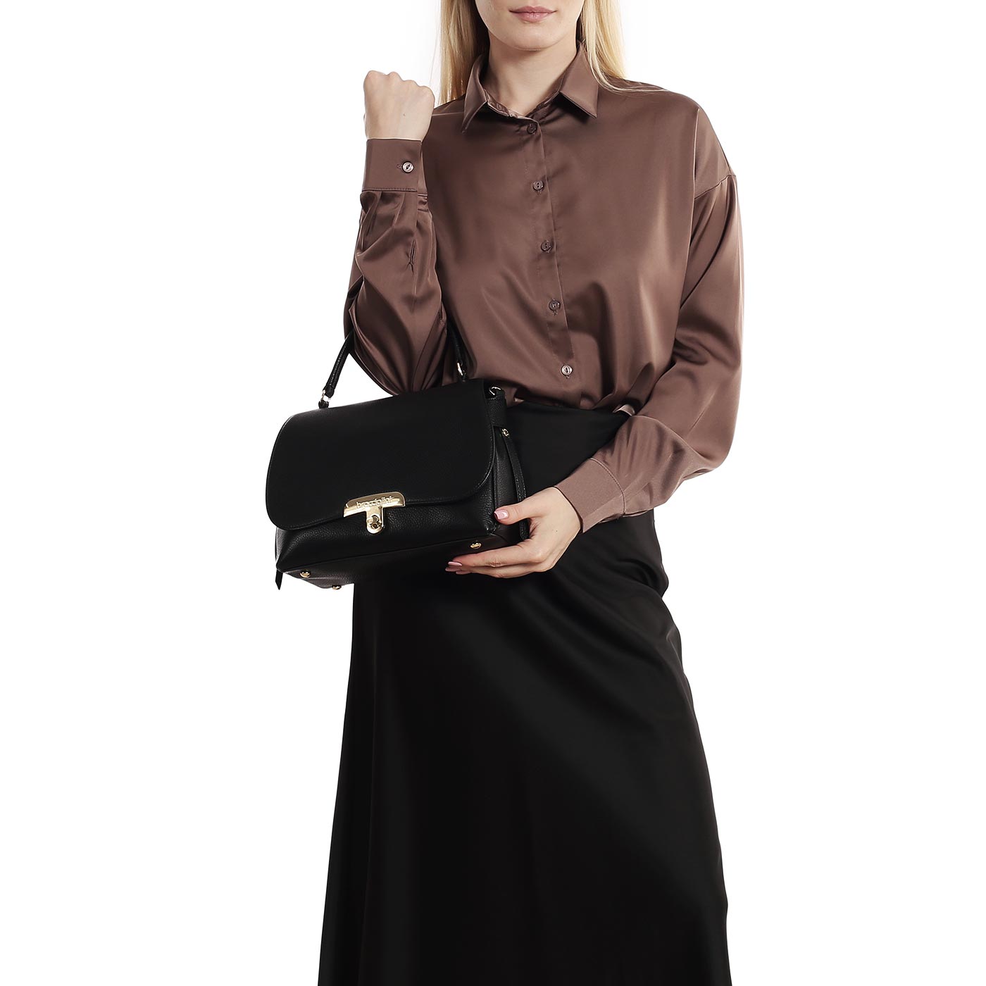 Кожаная сумка Braccialini Michelle