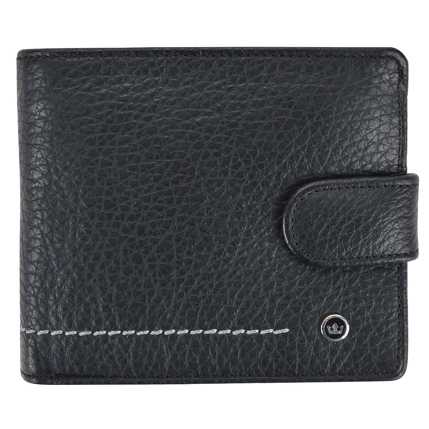 Stevens Мужское портмоне из черной кожи