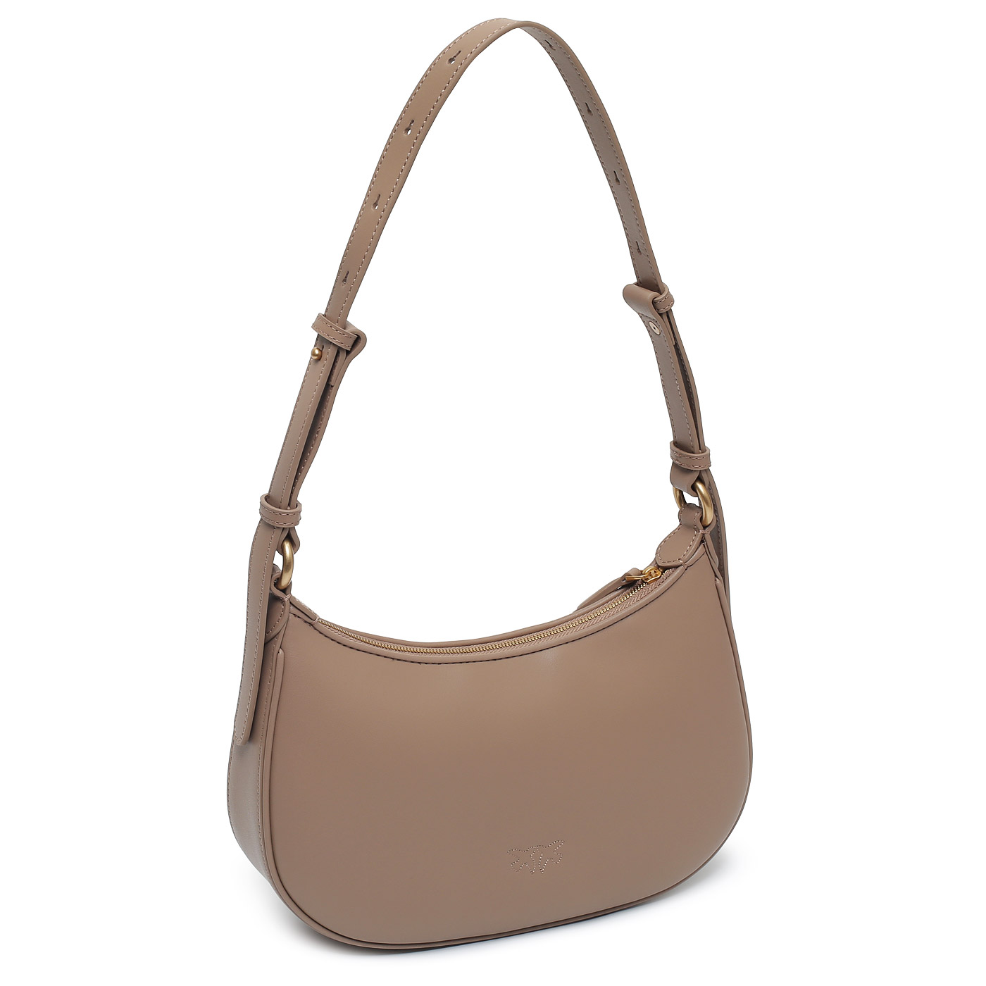 Кожаная сумка Pinko Half moon