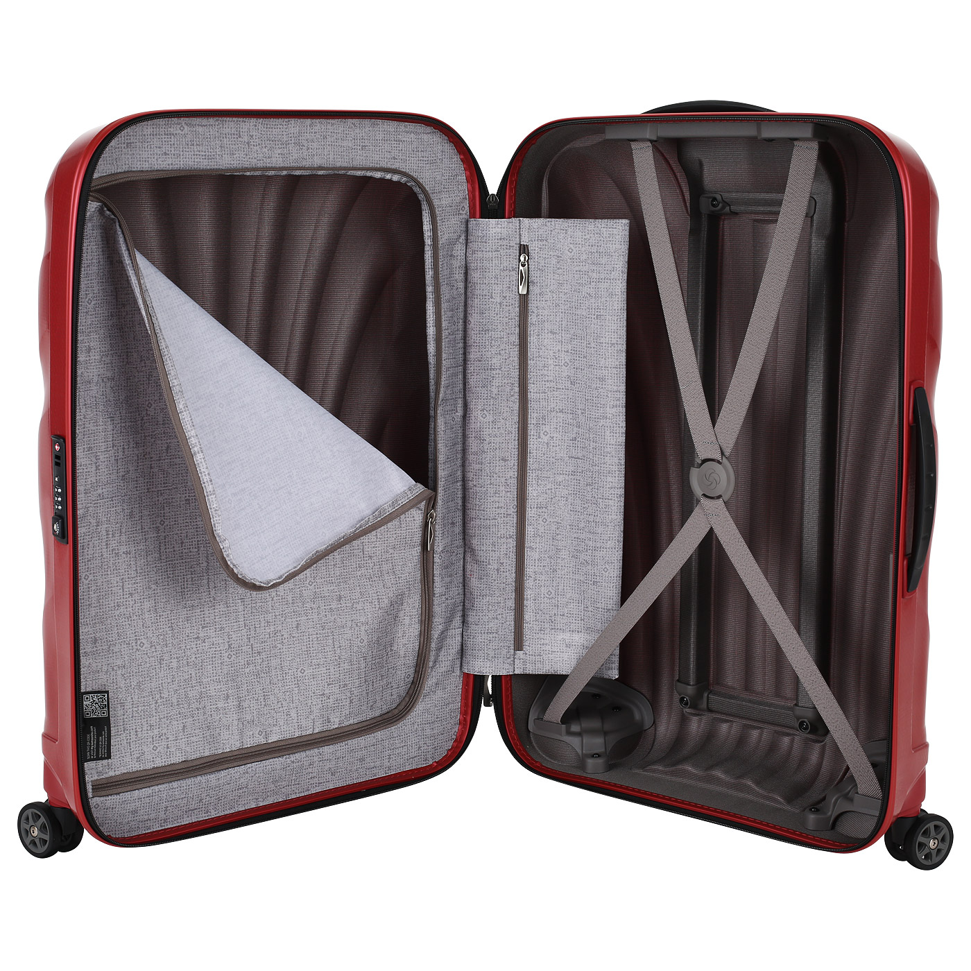 Чемодан средний M из материала Curv с кодовым замком Samsonite C-Lite