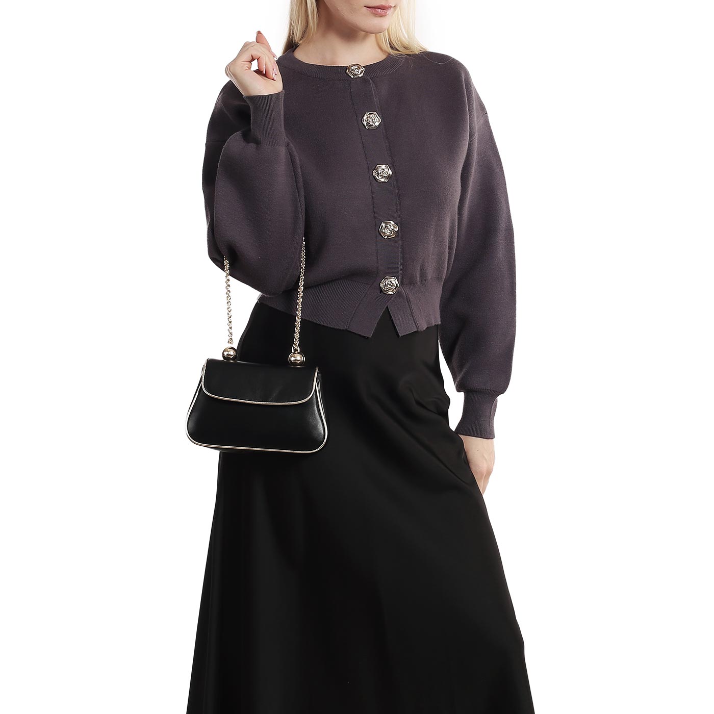 Кожаная сумка с цепочкой Furla Heather