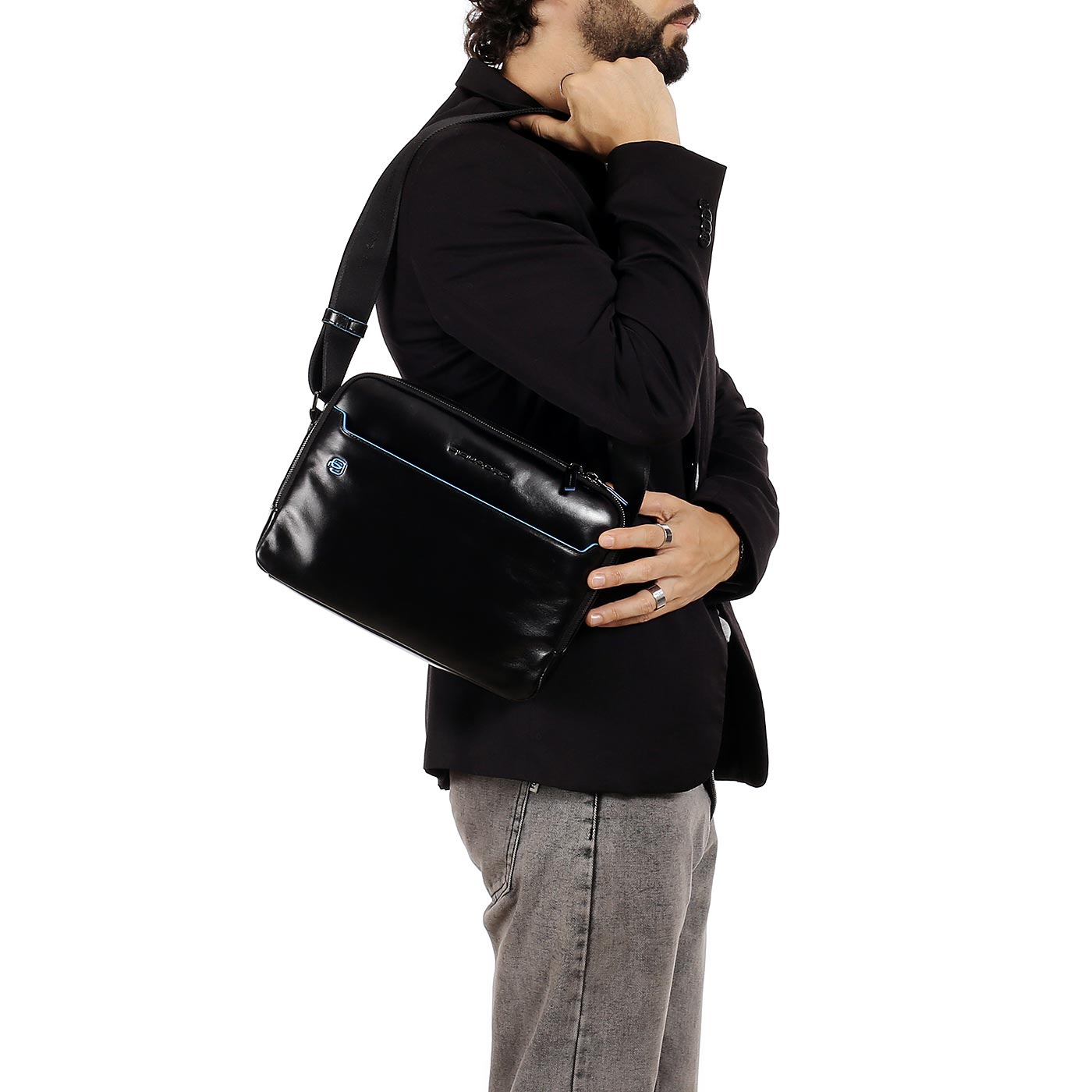 Сумка через плечо Piquadro Blue square