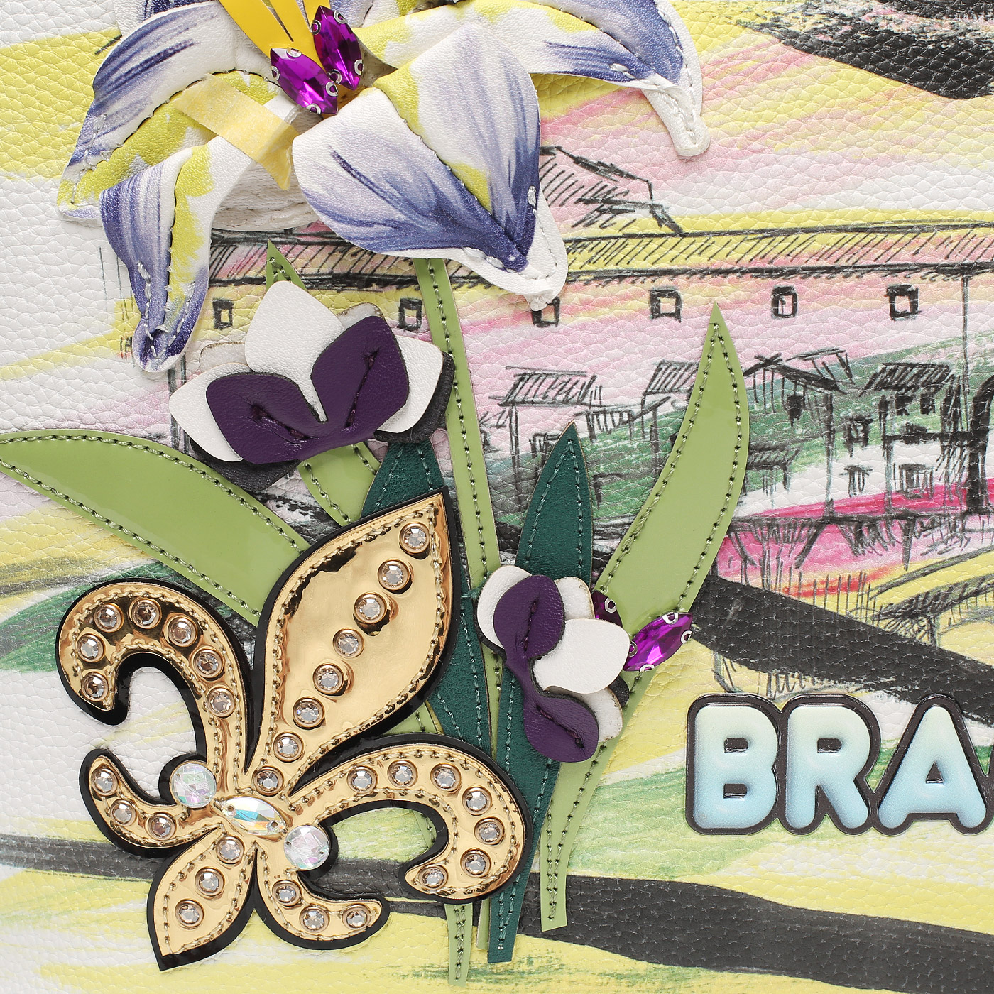 Сумка с двумя ручками Braccialini Cartoline