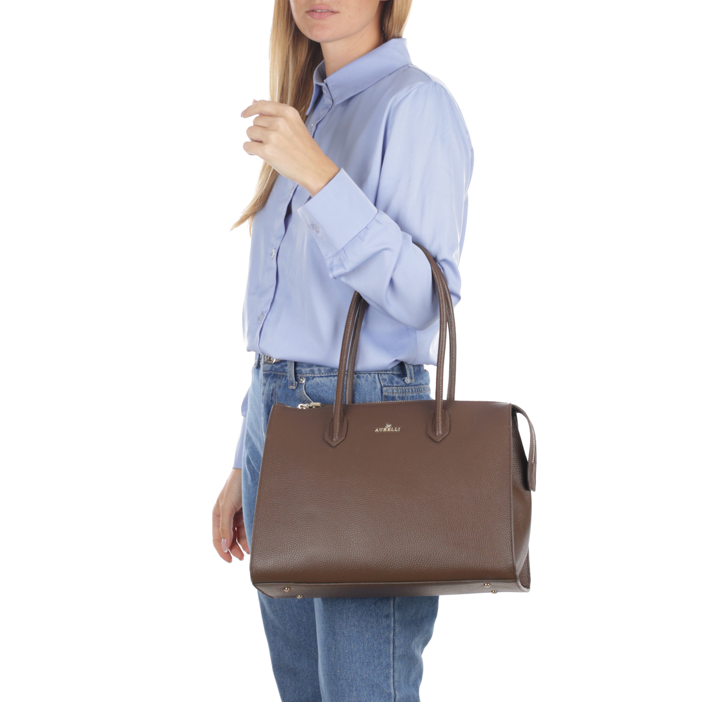 Кожаная сумка Aurelli Soft