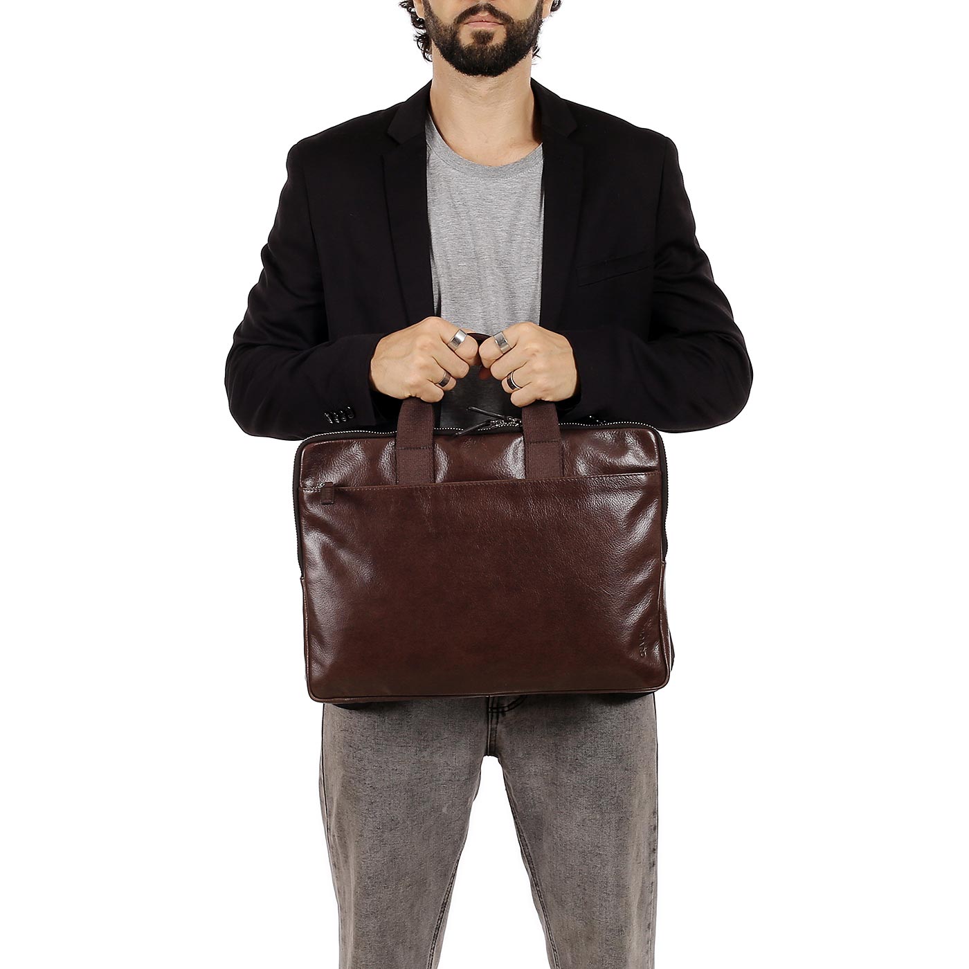 Кожаная сумка для документов и ноутбука Picard Buddy