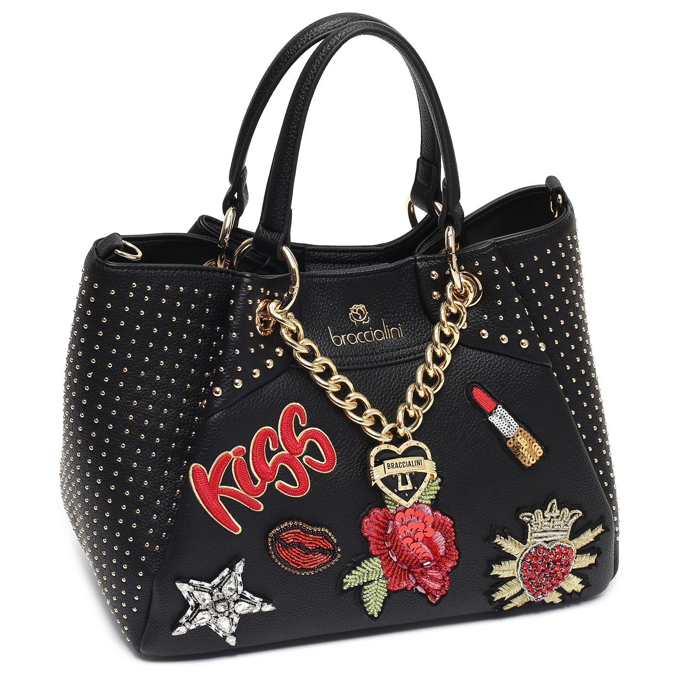 Сумка с двумя ручками Braccialini Rock