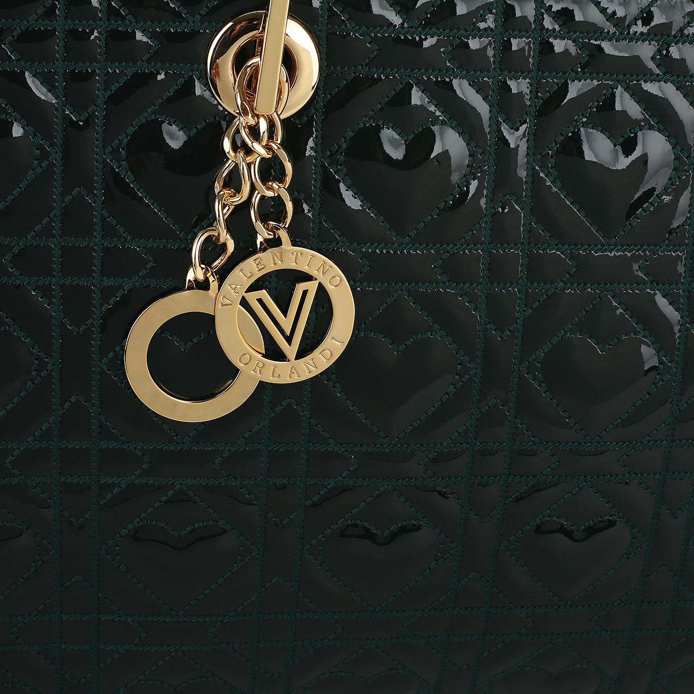 Кожаная сумка Valentino Orlandi Renne Shine