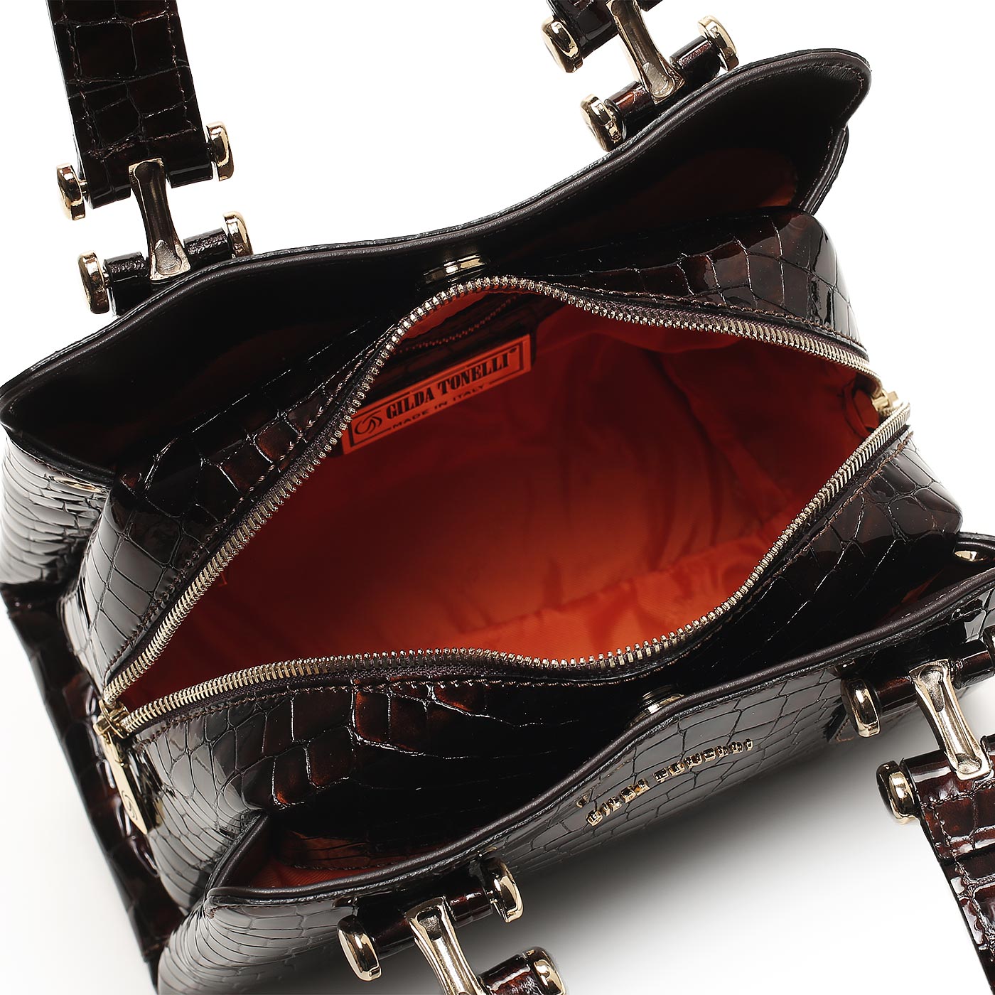 Лакированная сумка Gilda Tonelli Cocco