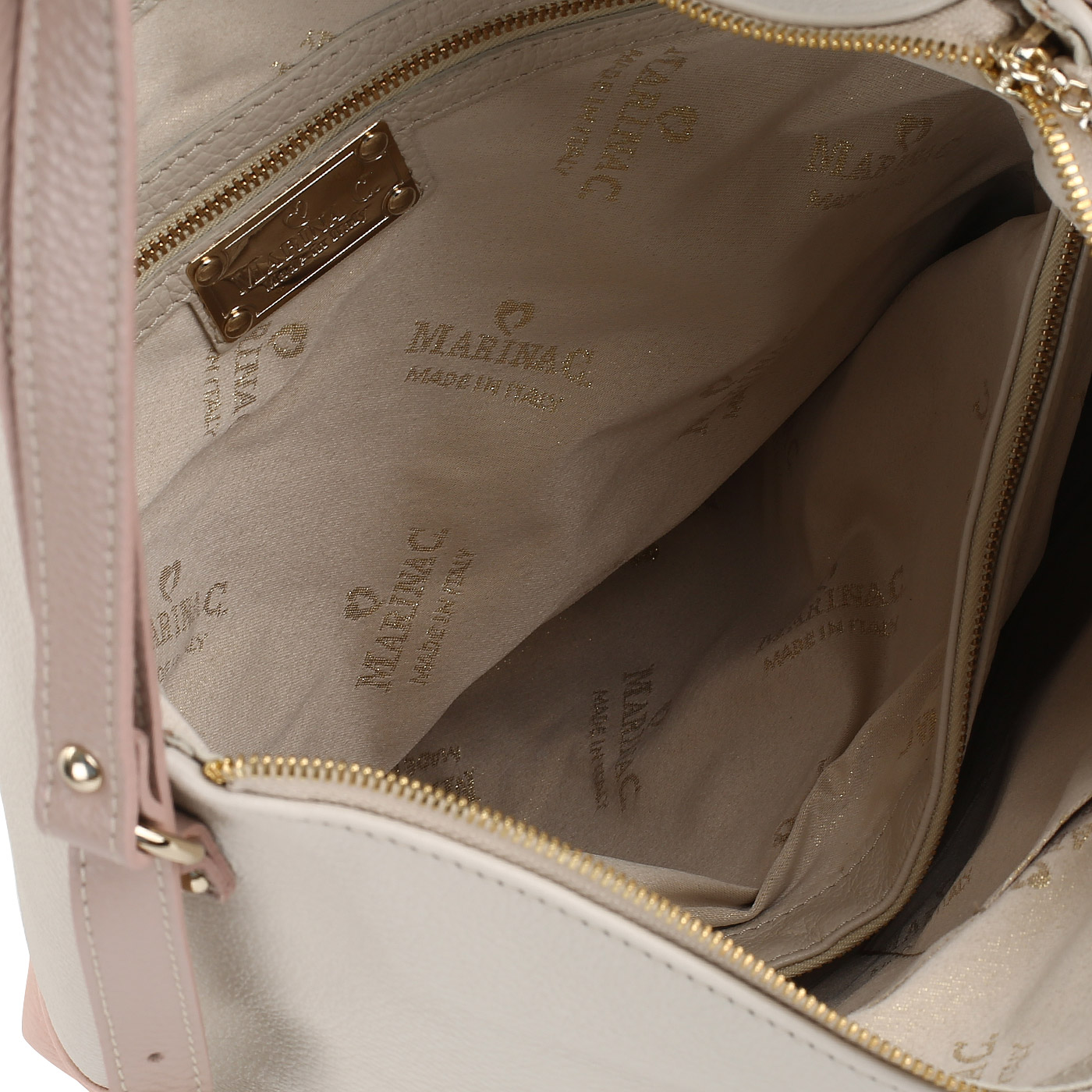 Кожаная сумка-рюкзак на молнии Marina Creazioni 
