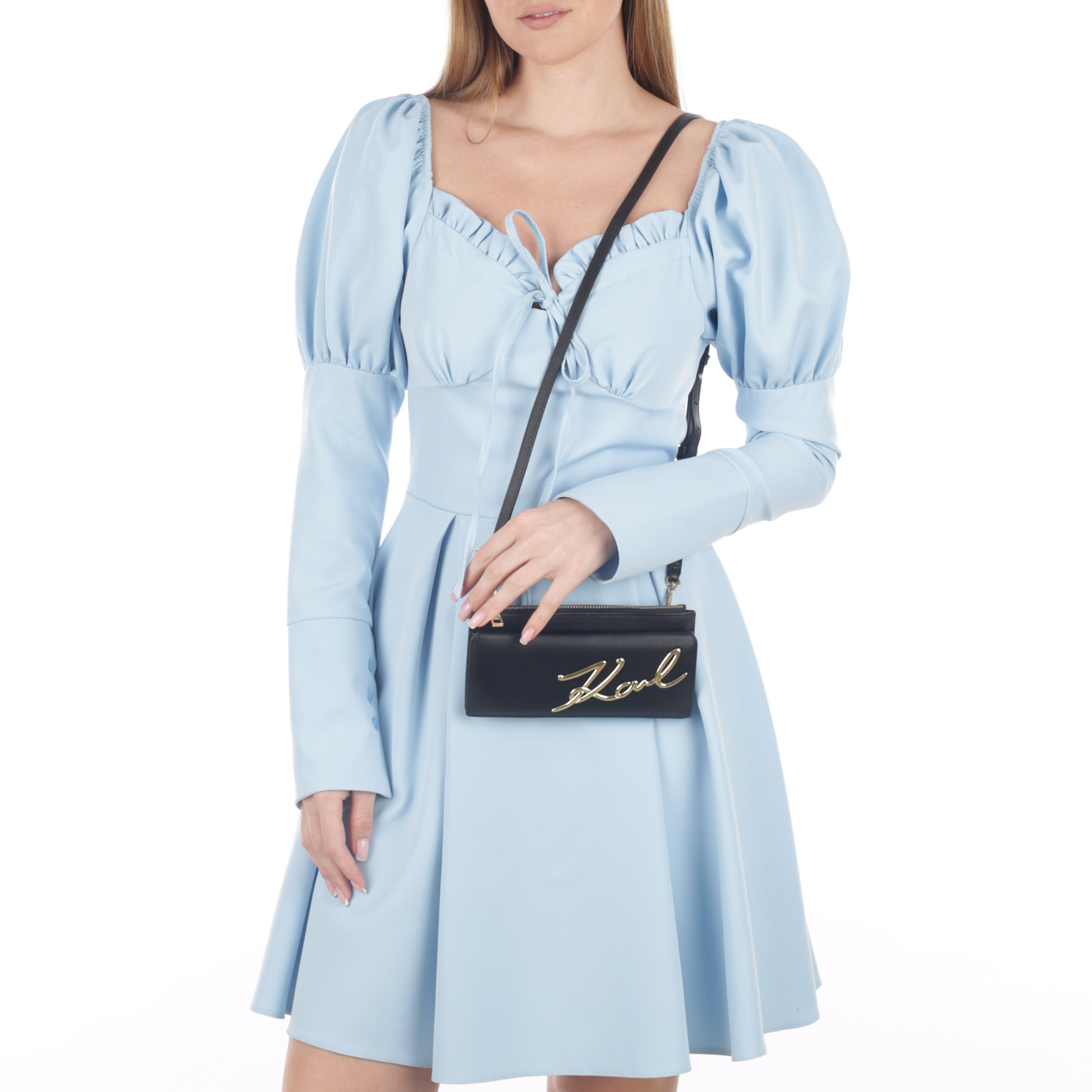 Сумка-визитница Karl Lagerfeld Signature 2.0