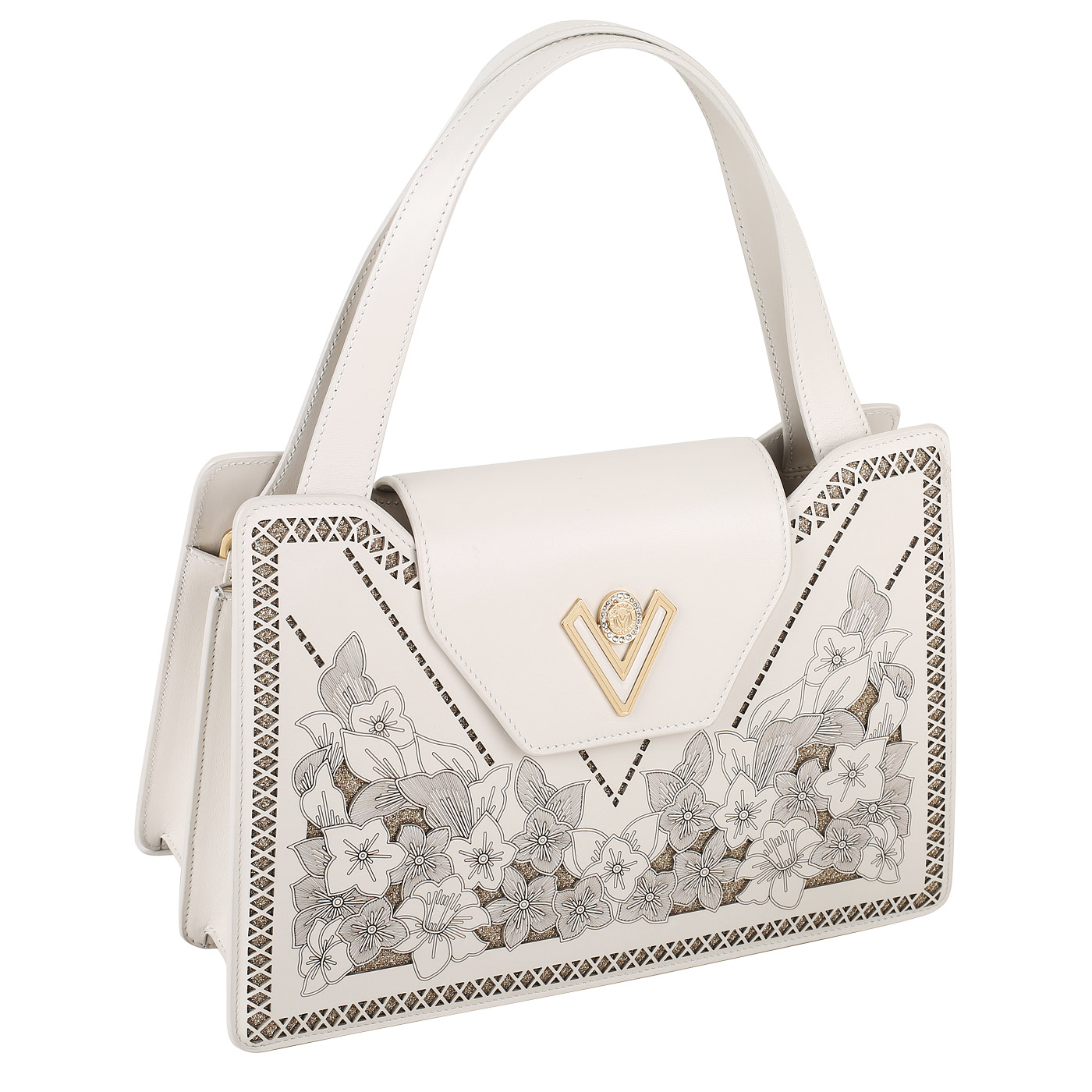 Сумка с цветами Valentino Orlandi Violet