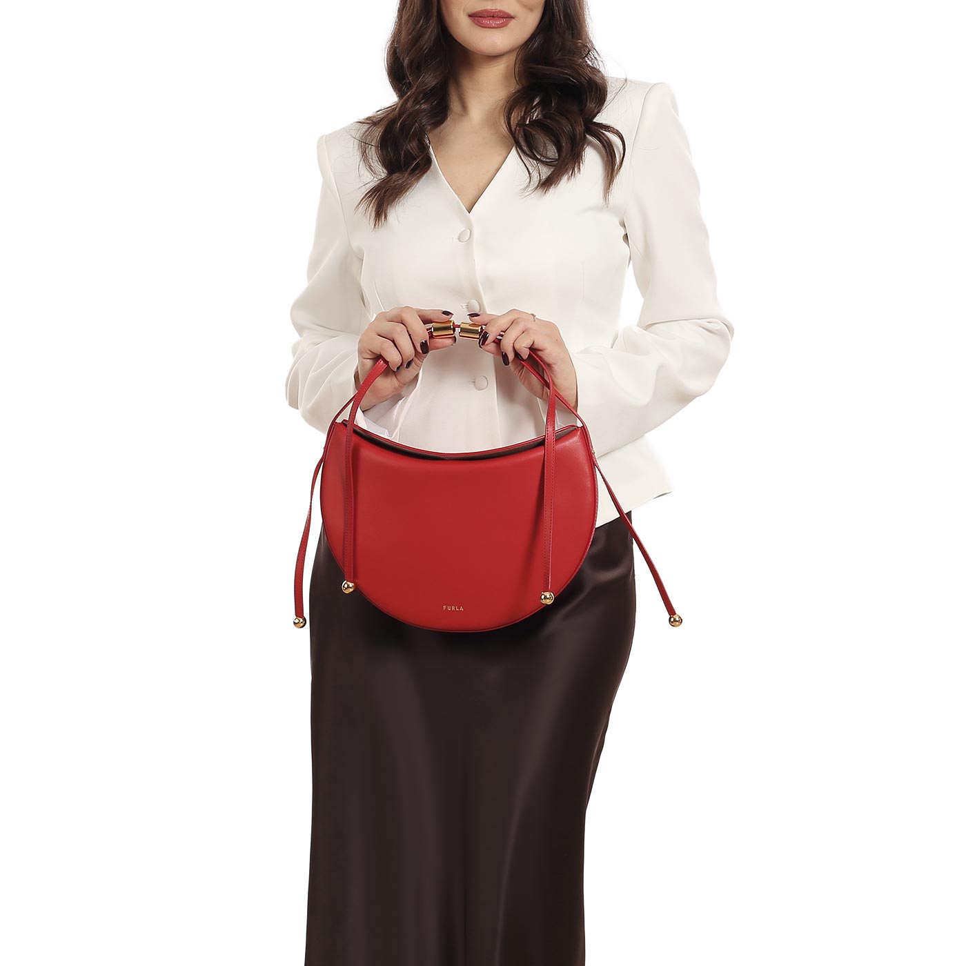 Кожаная сумка Furla Moonstone