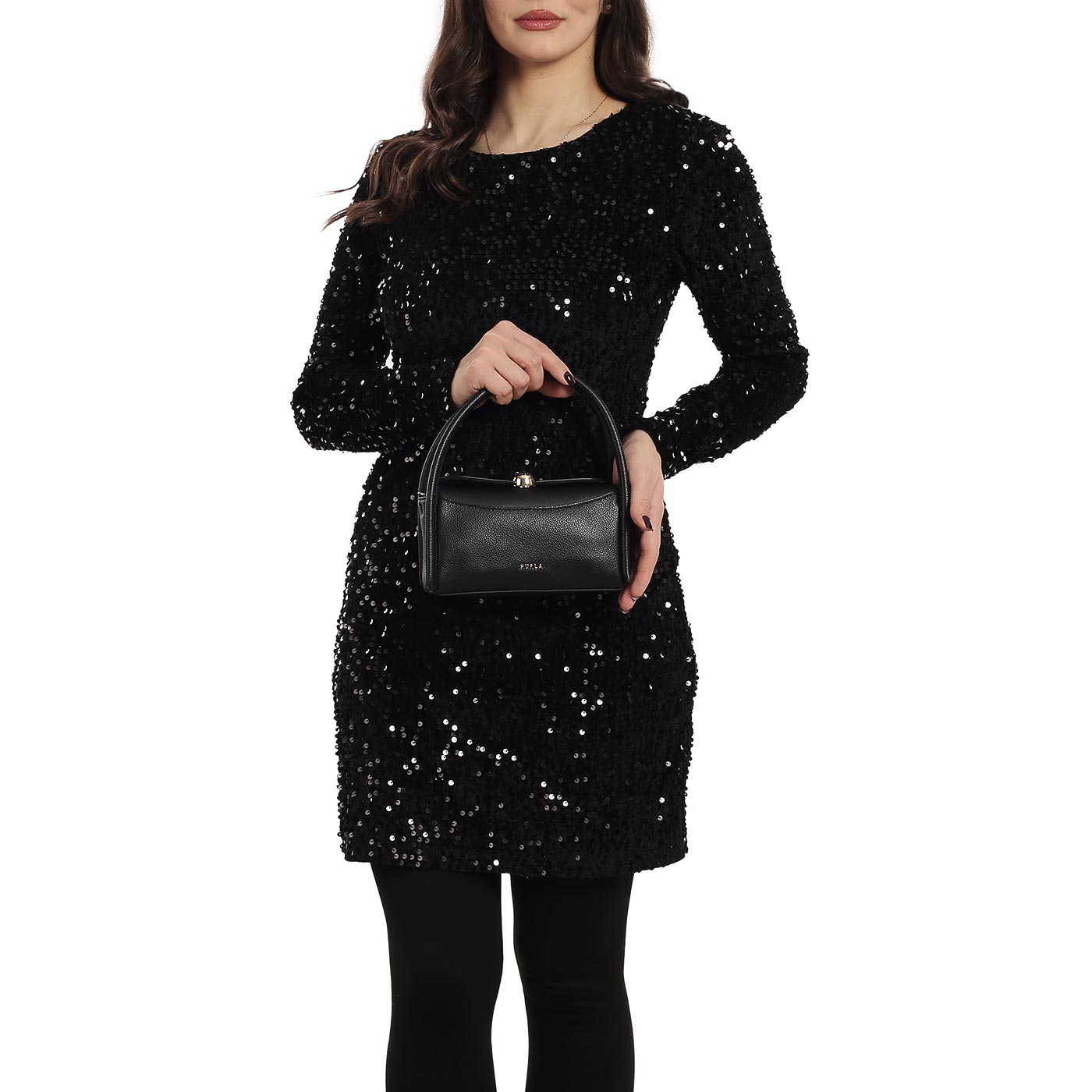 Кожаная сумка Furla Nicole