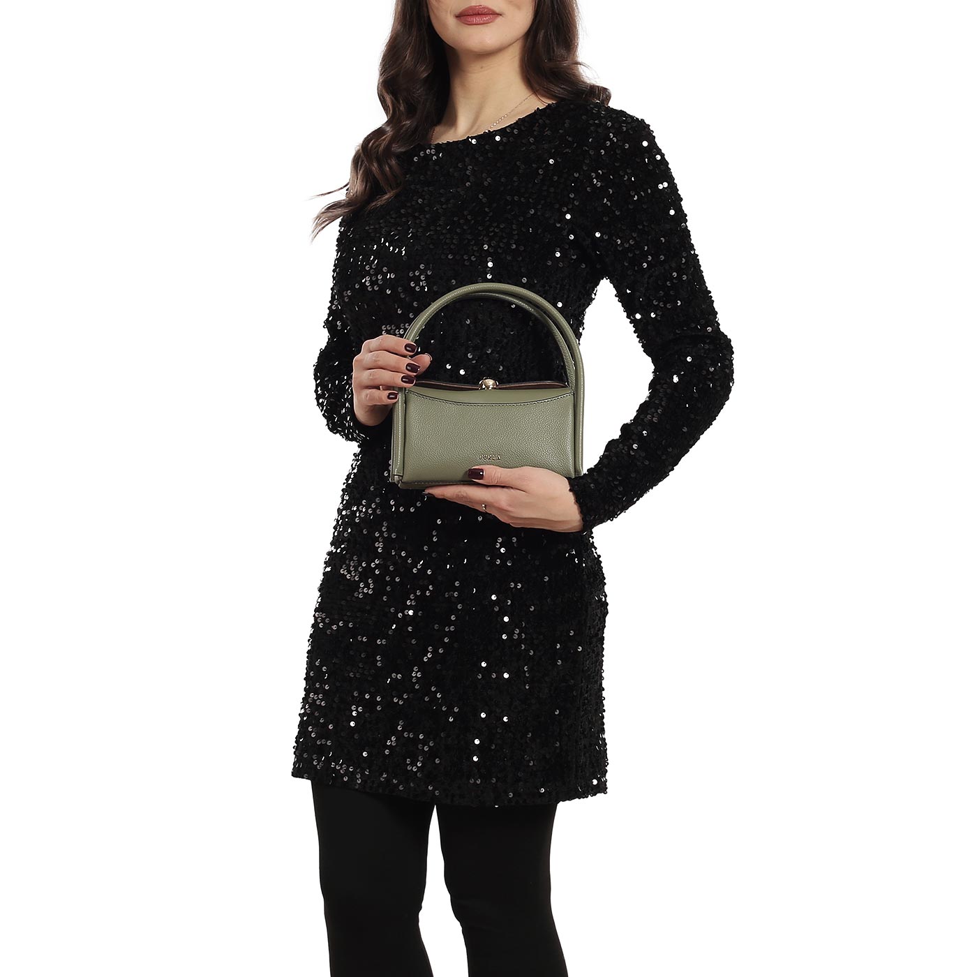 Кожаная сумка Furla Nicole