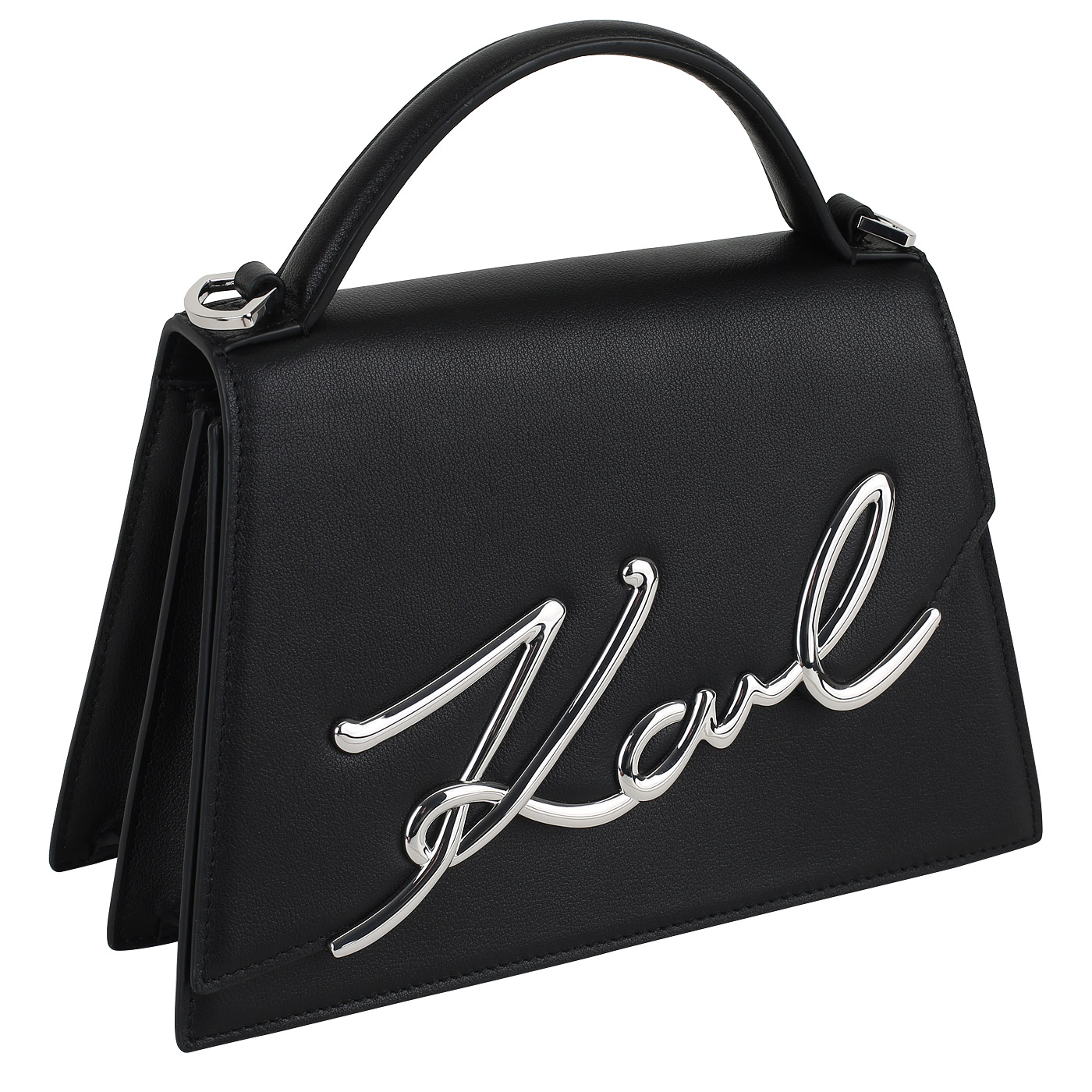 Кожаная сумка Karl Lagerfeld Signature