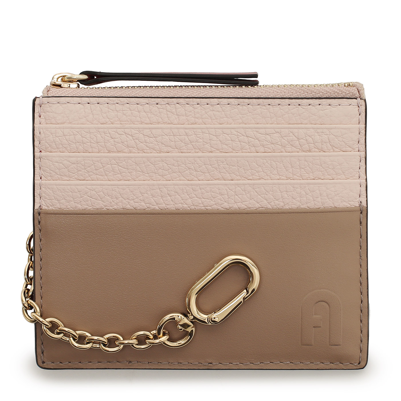 Furla Кожаная визитница с цепочкой